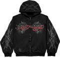 Blusa de Moletom com Zíper Preto Ed Hardy x Matuê II