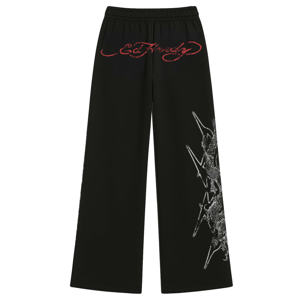 Calça de Moletom Preta Ed Hardy x Matuê II