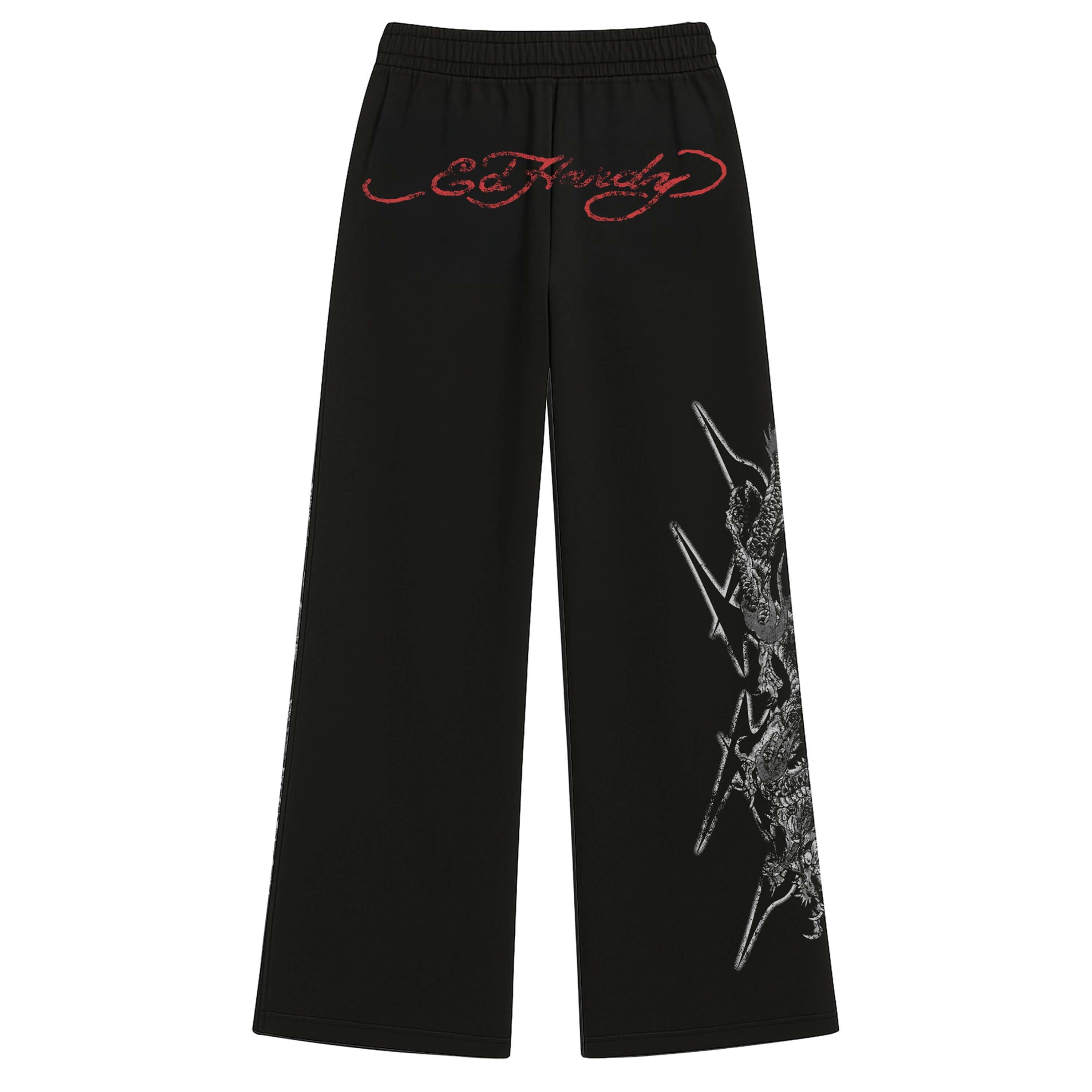 Calça de Moletom Preta Ed Hardy x Matuê II