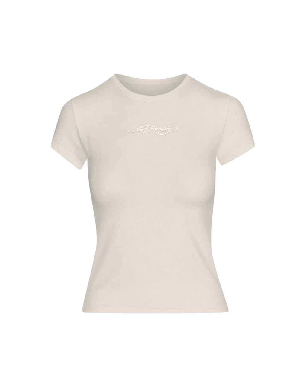 Baby Tee Off White "Everyday Ed Hardy"