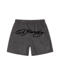 Shorts D'Água Cinza "Logo"
