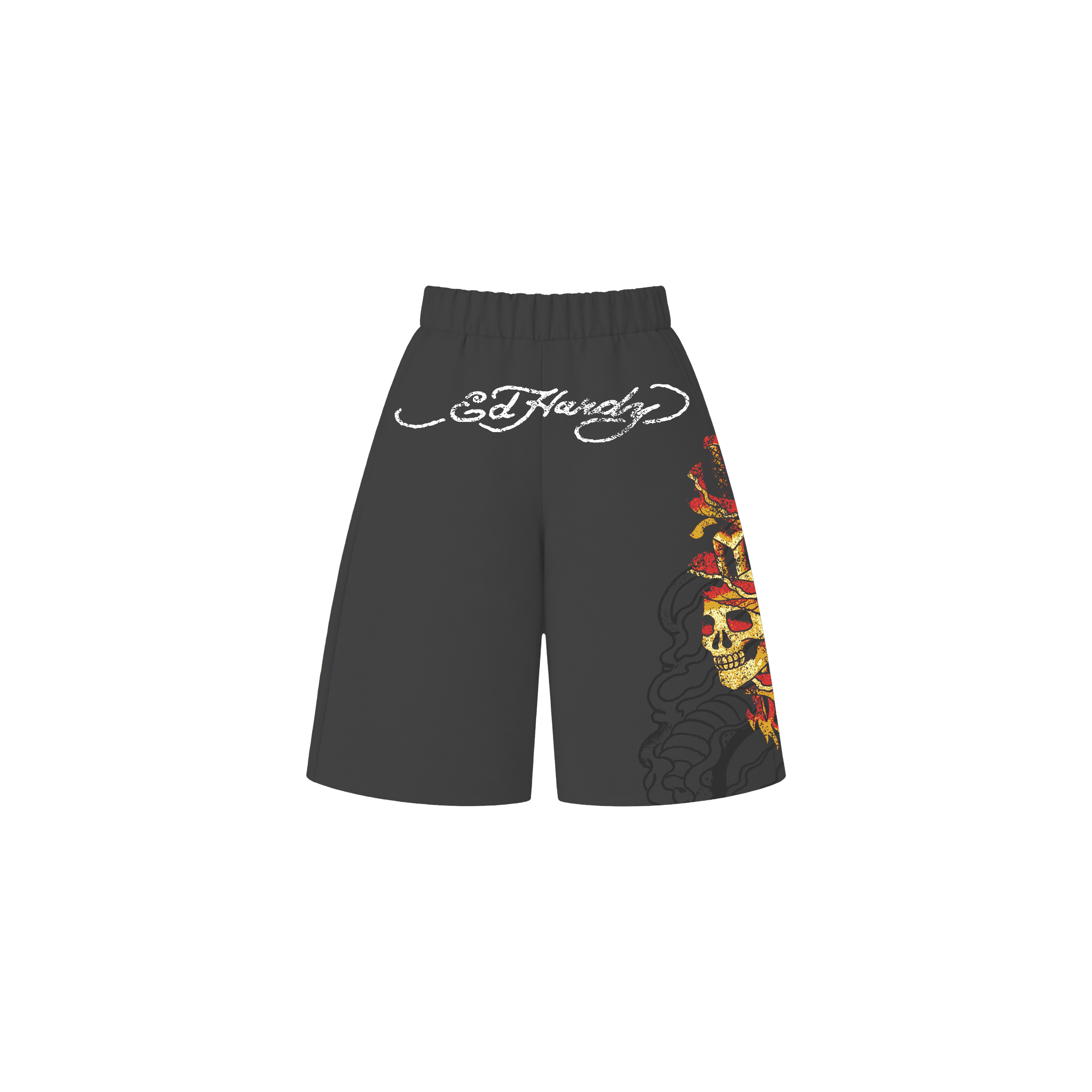 Bermuda de Moletom "Wild Love" Chumbo