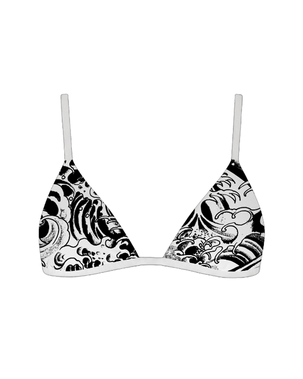 Top Biquíni Dupla Face Branco "Love Kills"