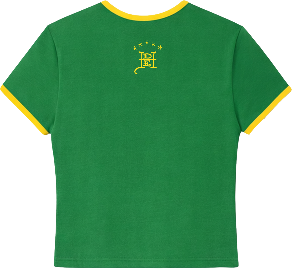 Baby Tee "Wild Brasil" Verde
