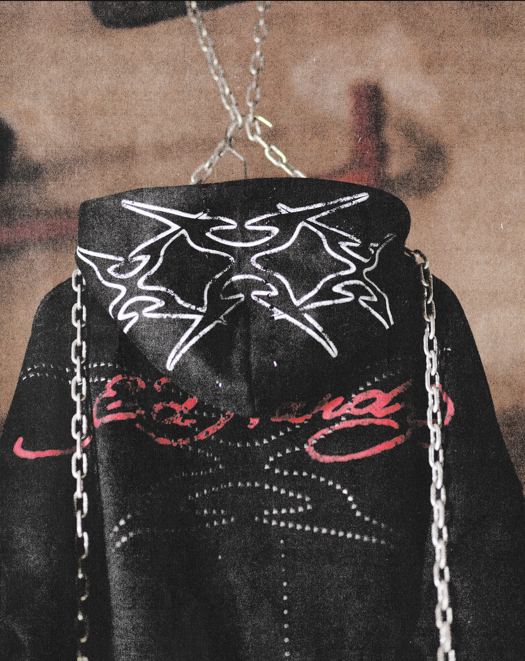 Blusa de Moletom com Zíper Preto Ed Hardy x Matuê II