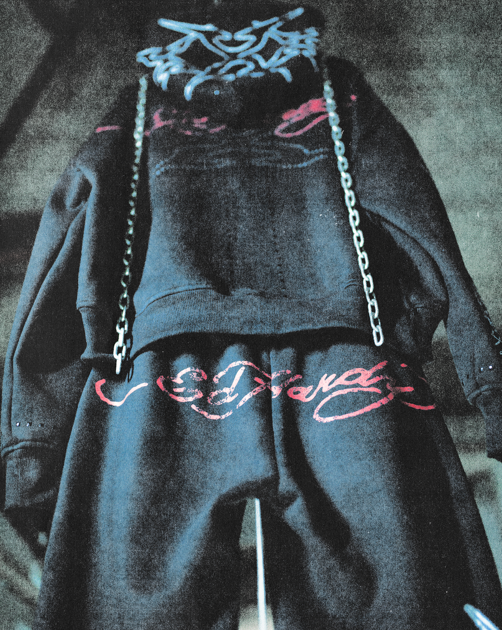 Calça de Moletom Preta Ed Hardy x Matuê II