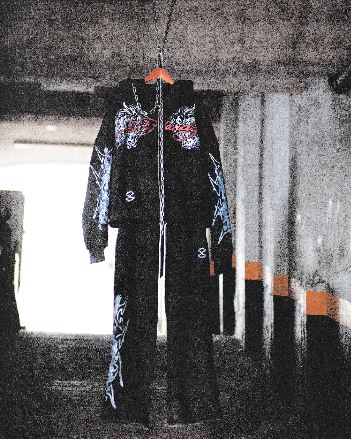 Calça de Moletom Preta Ed Hardy x Matuê II