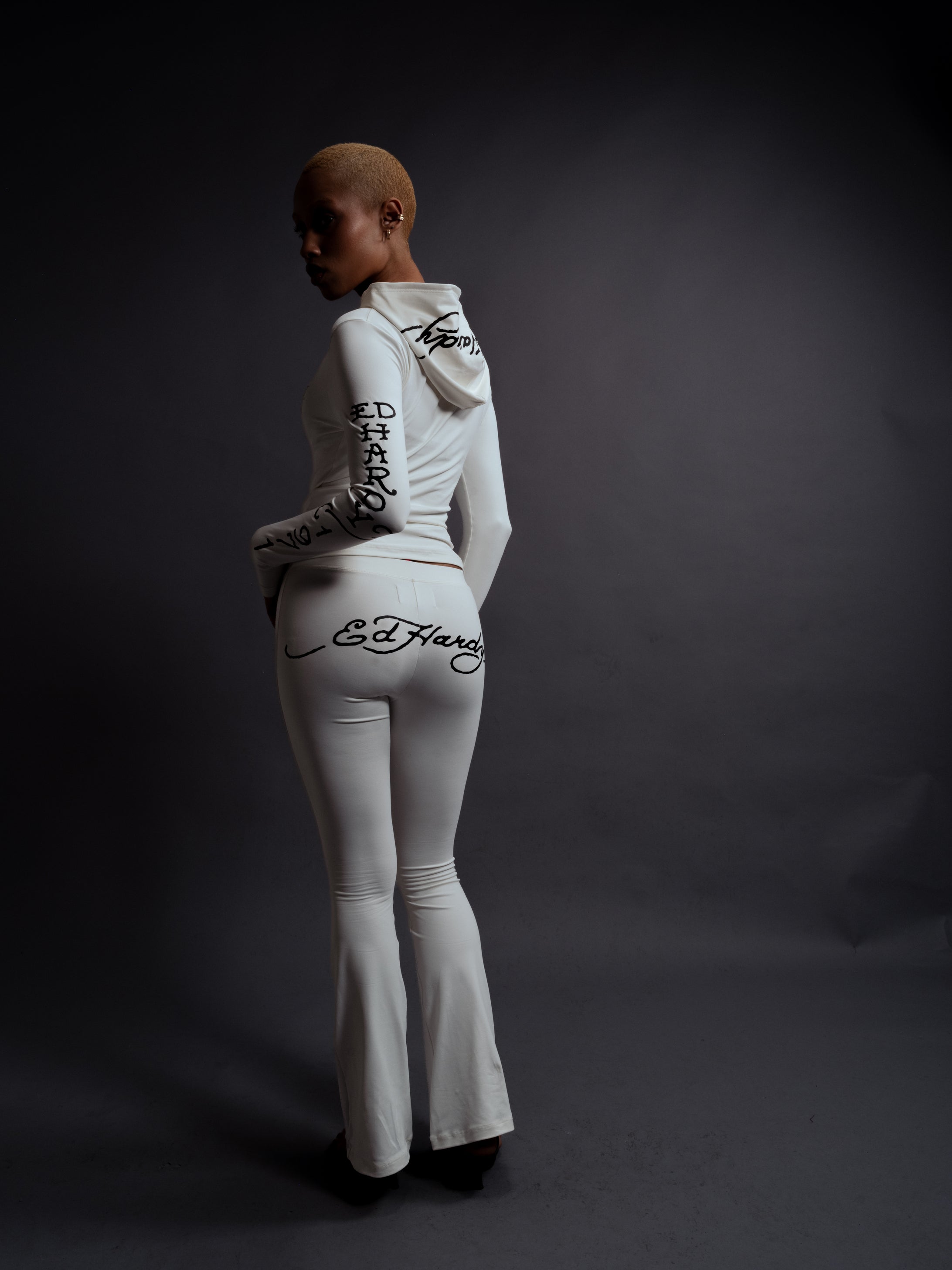 Calça Flare "Wild" Off White
