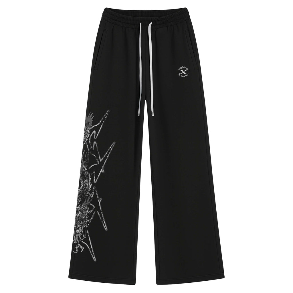 Calça de Moletom Preta Ed Hardy x Matuê II