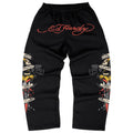 Calça Moletom Preta "By Matuê" Ed Hardy x Matuê