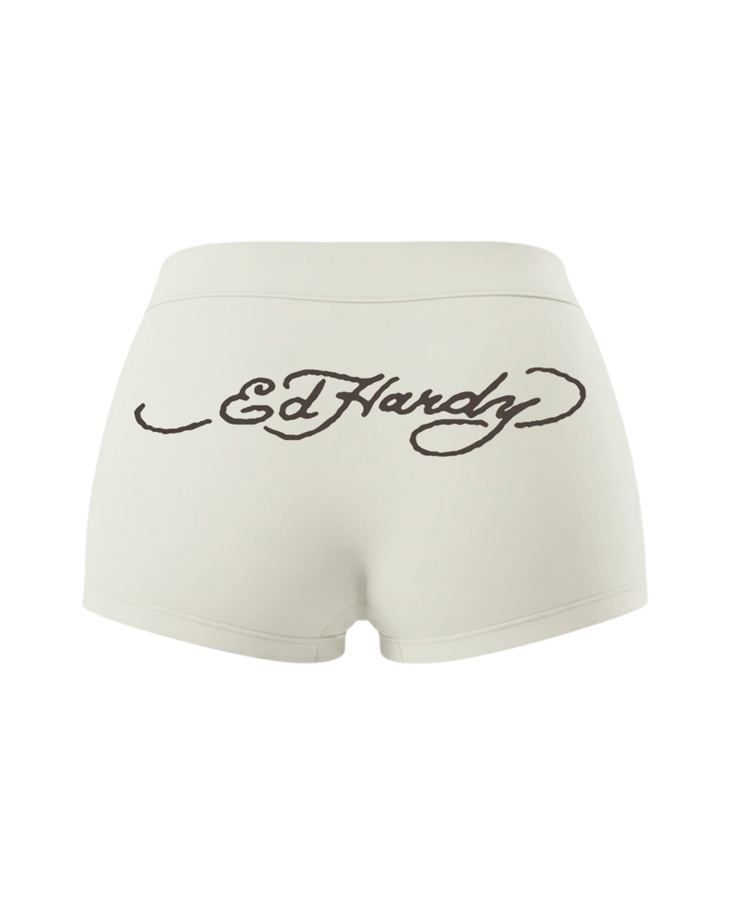Mini Shorts Off White "Ed Hardy 00's"