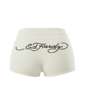 Mini Shorts Off White "Ed Hardy 00's"