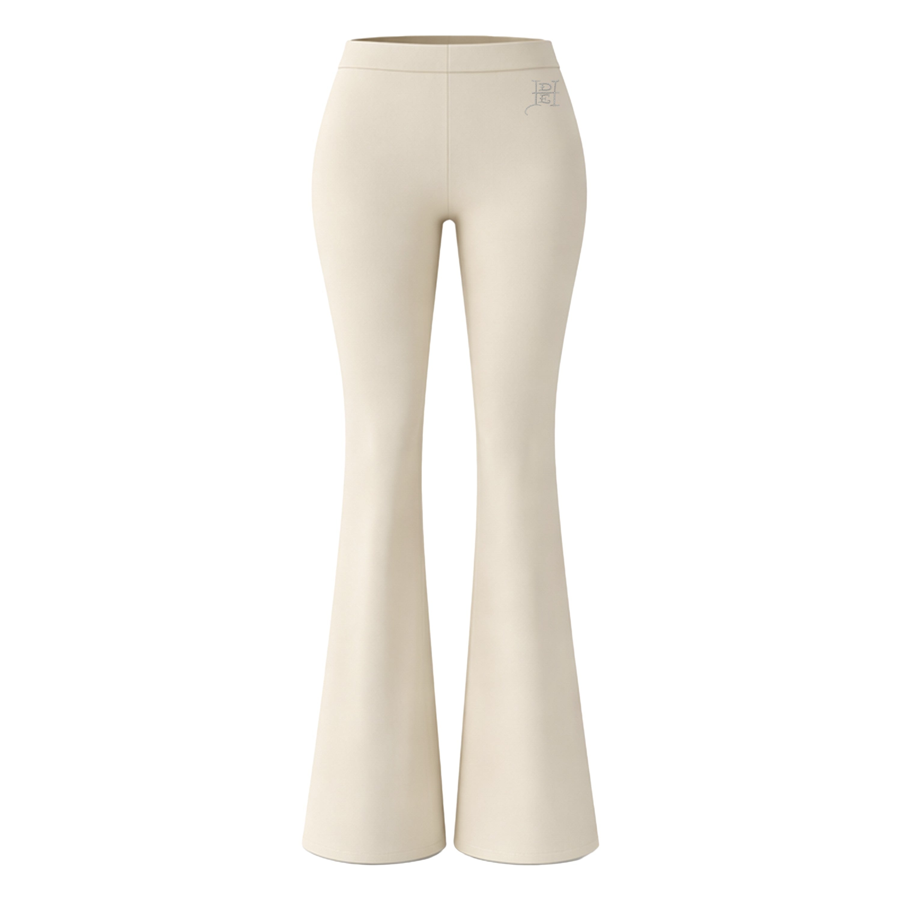 Calça Flare "Wild" Off White