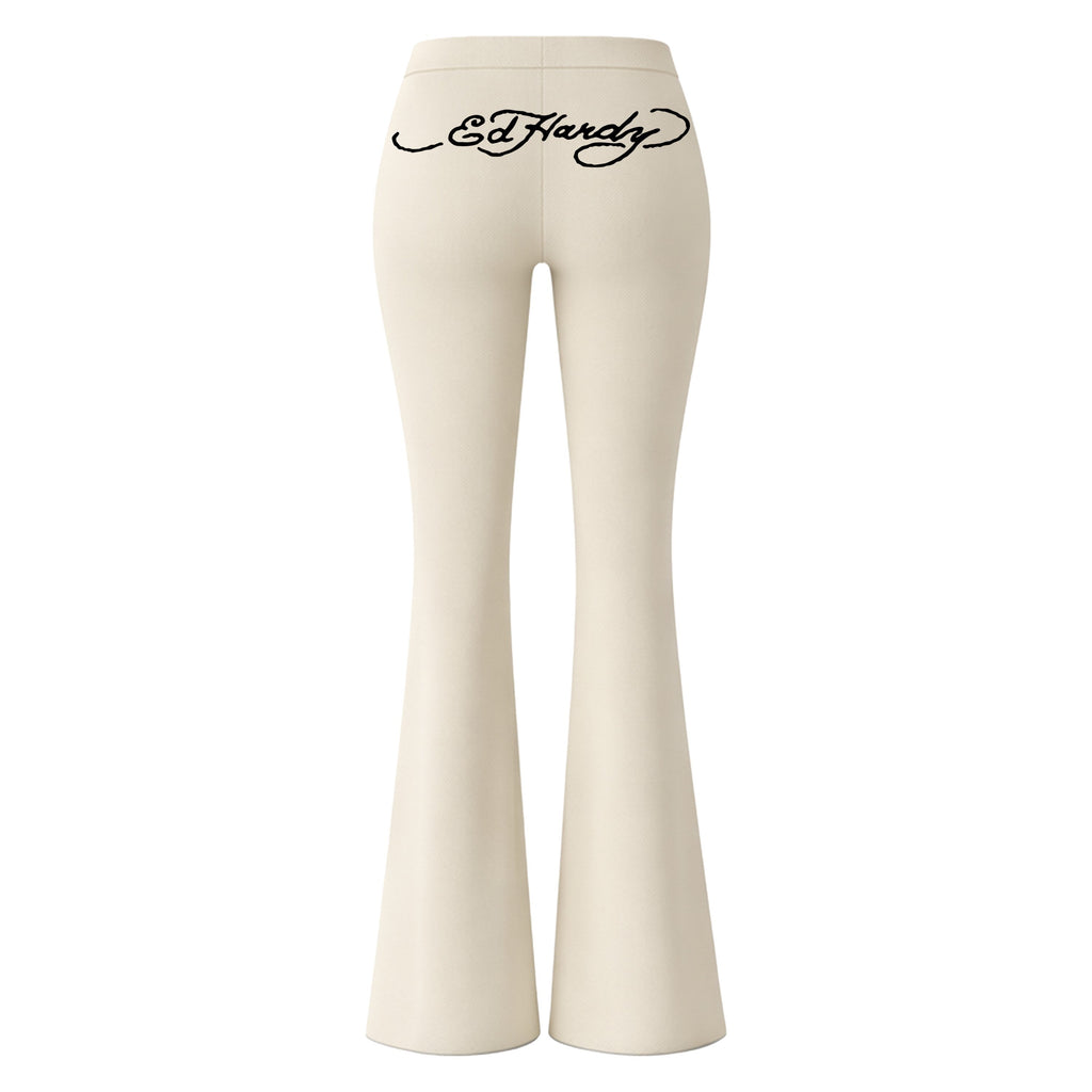 Calça Flare "Wild" Off White
