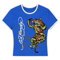 Baby Tee "Wild Brasil" Azul
