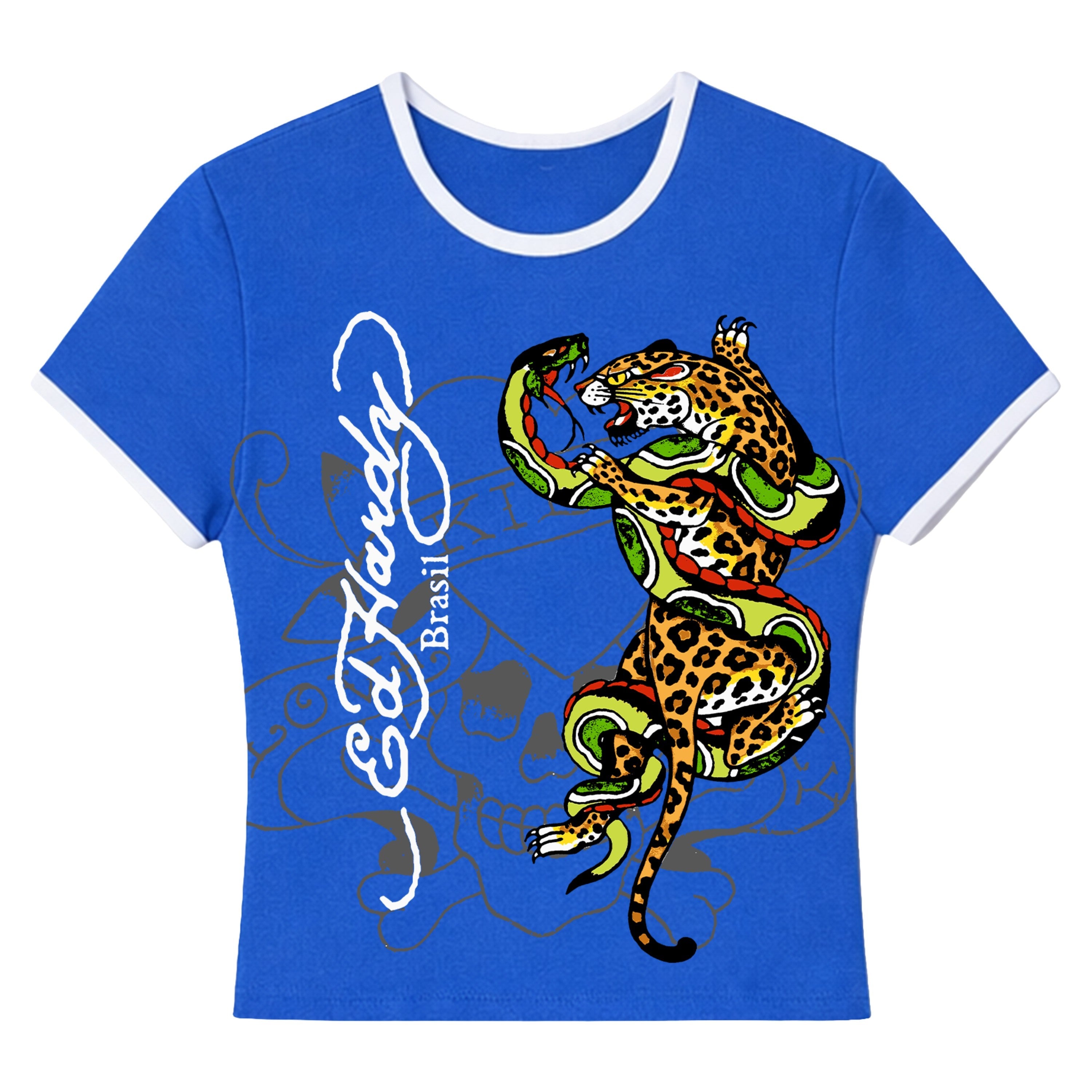 Baby Tee "Wild Brasil" Azul