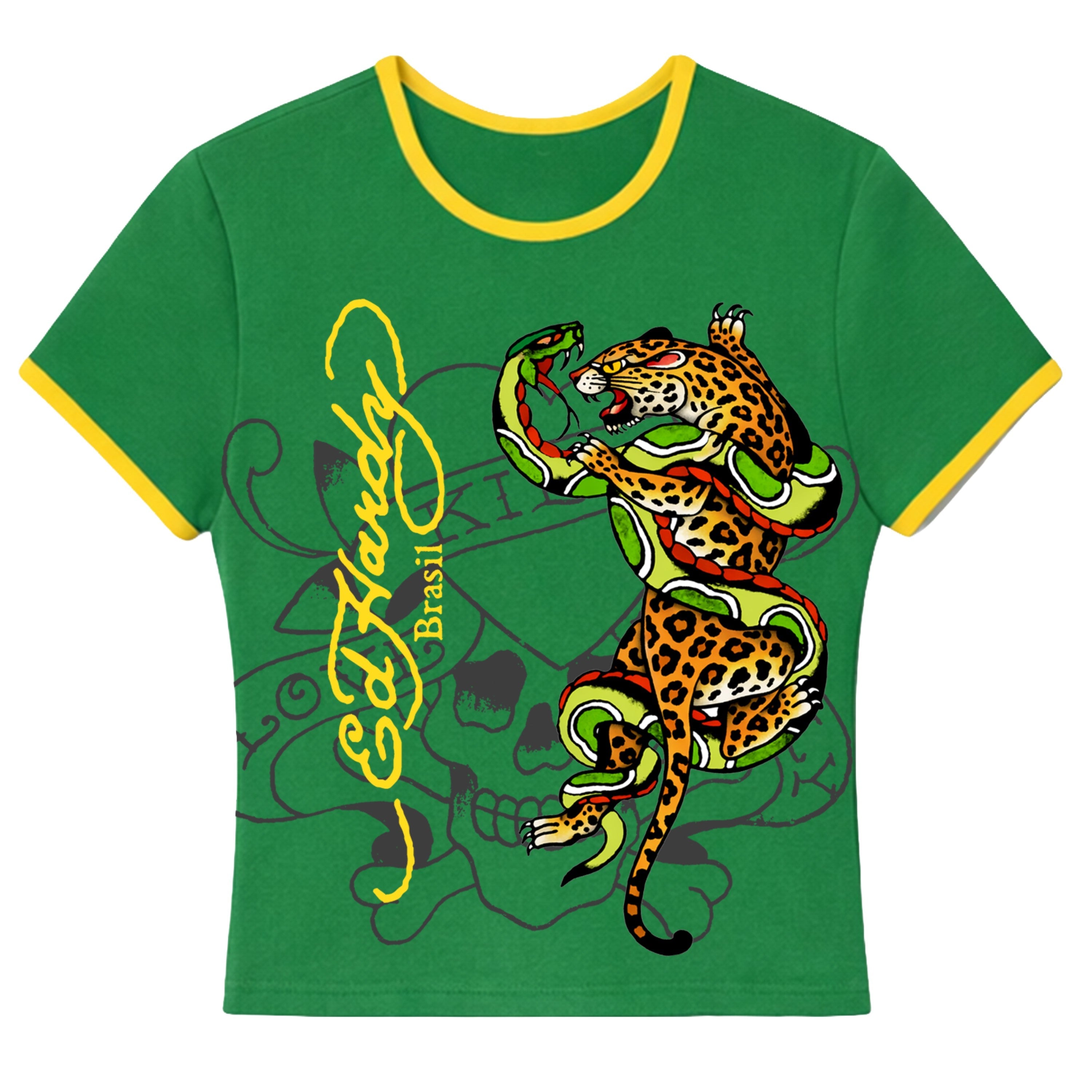 Baby Tee "Wild Brasil" Verde