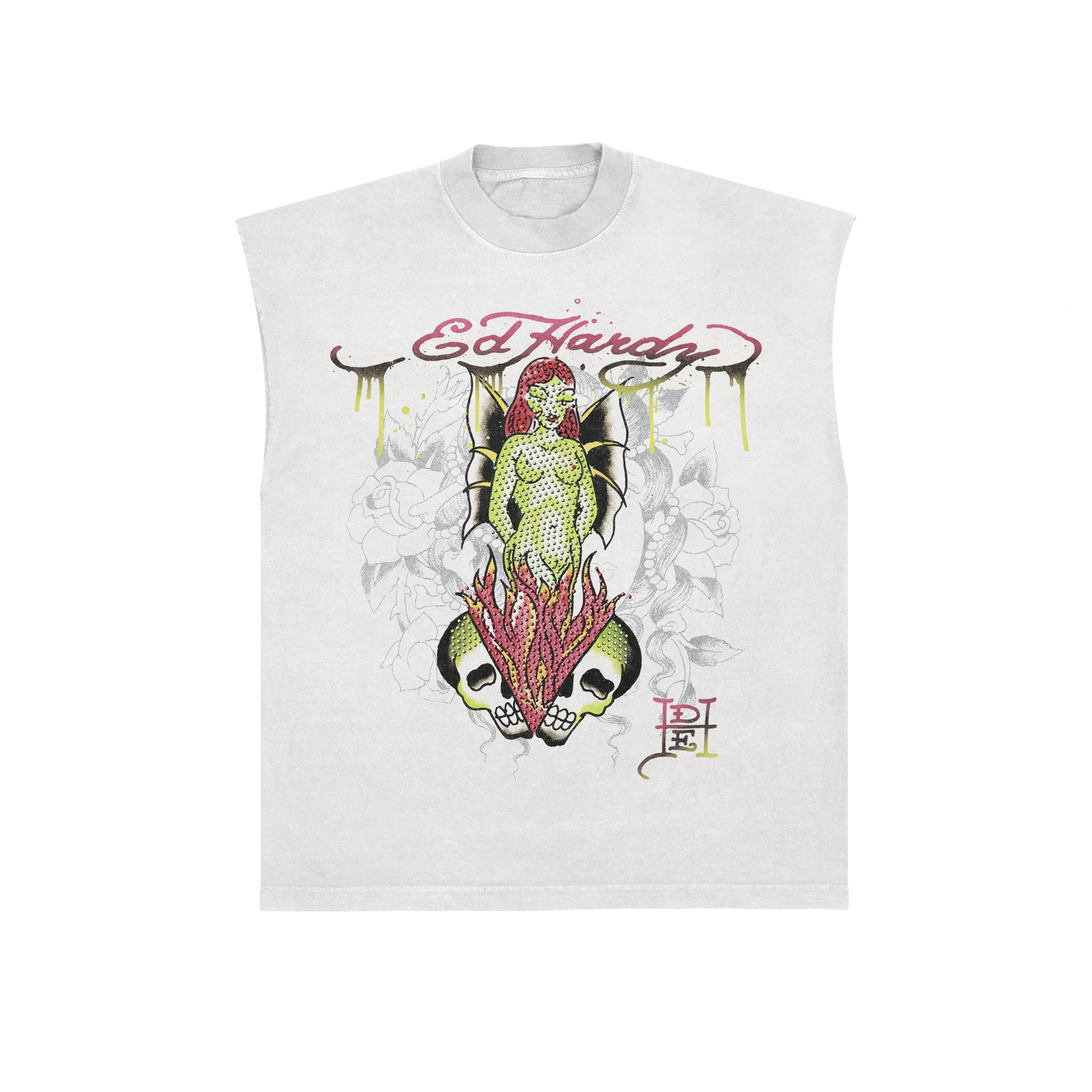 Regata Off White "Devil" Diamanté