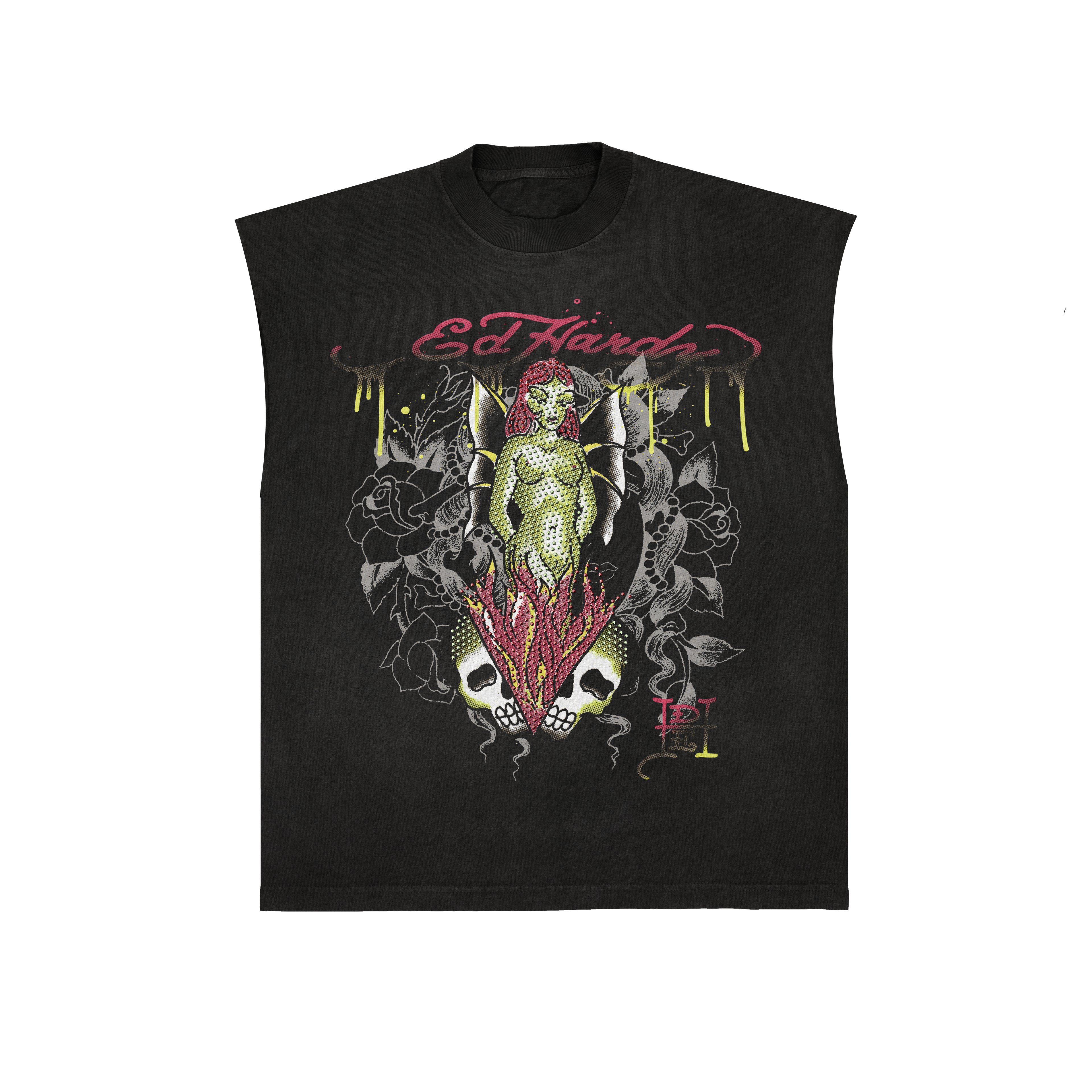 Regata Preta "Devil" Diamanté