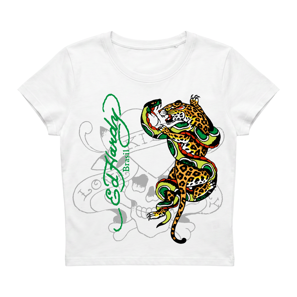 Baby Tee "Wild Brasil" Off White