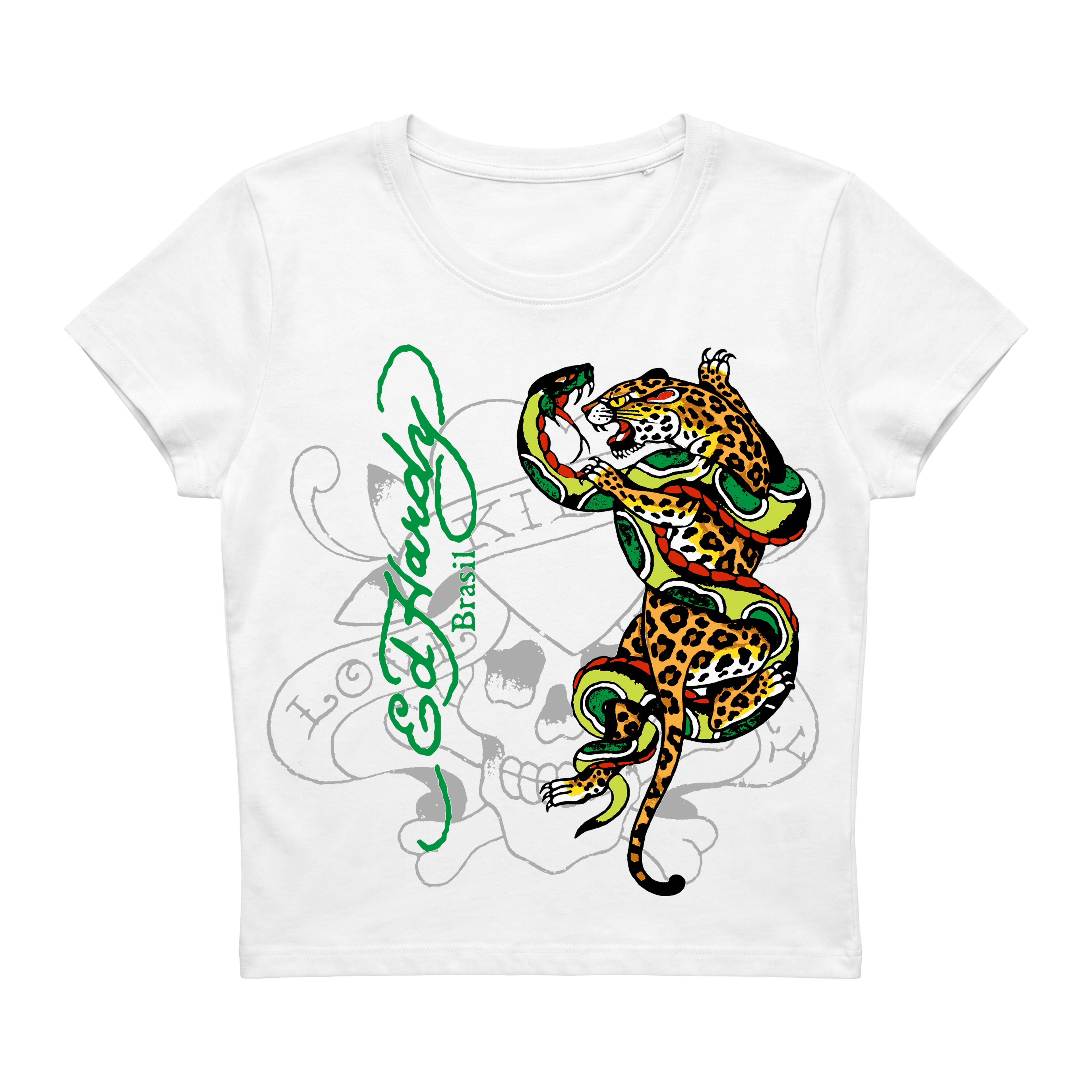 Baby Tee "Wild Brasil" Off White