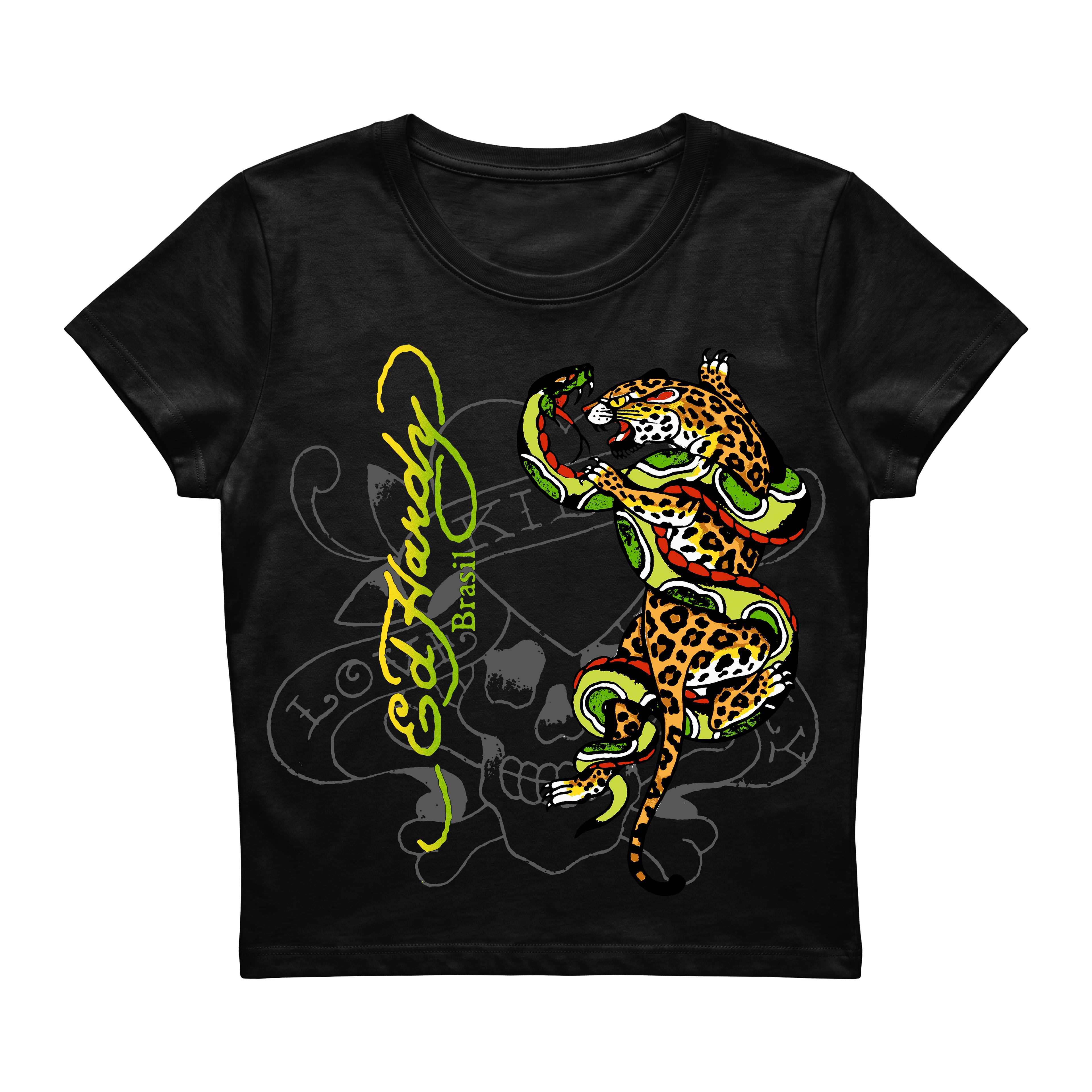 Baby Tee "Wild Brasil" Preta